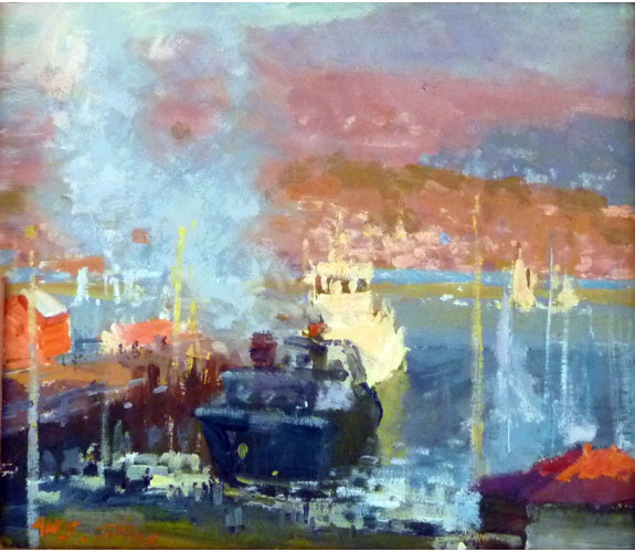 "Steamboat Docking"  by Xiaogang Zhu
